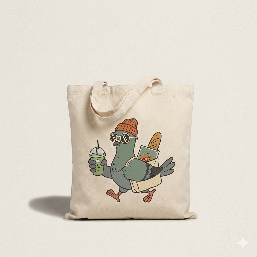 Pigeon style Tote bag